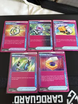Pokemon Ace Spec Trainer Cards Assortment - Amulet of Hope, Miracle Headset - Image 1