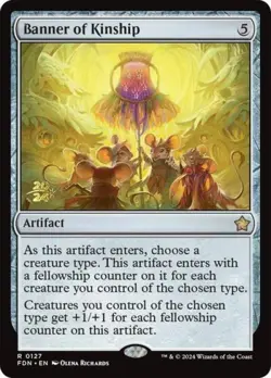 Banner of Kinship -Foil Light Play MTG Promos: Prerelease Cards - Image 1