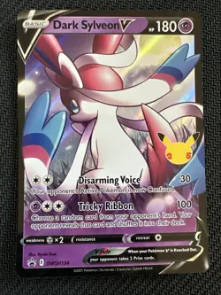 Dark Sylveon V SWSH134 SWSH: Sword & Shield Promo Cards Holo - Image 1