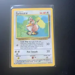 Farfetch'd 27/102 Pokemon Cards WOTC TCG: Base Set 1999 Lightly Played UK Rare - Image 1