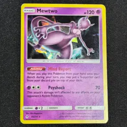 Mewtwo - 75/214 - Holo - Sun and Moon - Unbroken Bonds - Pokemon Card - MP - Image 1
