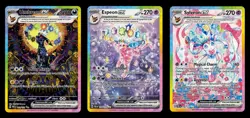 Pokemon Card Lot (Prismatic Umbreon, Espeon, Sylveon) - Image 1