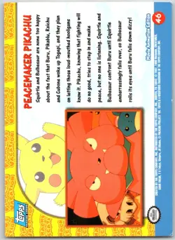 Peacemaker Pikachu #46 Topps The First Movie Trading Cards Pokemon LP - Image 2