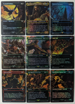 FOIL Isengard Destroyed Magic the Gathering Lord of Rings MTG COMPLETE Scene Set - Image 1