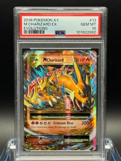 PSA 10 GEM MT 💎 - M Charizard EX 13/108 Evolutions Holo - 2016 Pokemon - Image 1