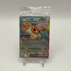 Eevee ex Pokemon Prismatic Evolutions Stamped Promo Sealed - Image 1