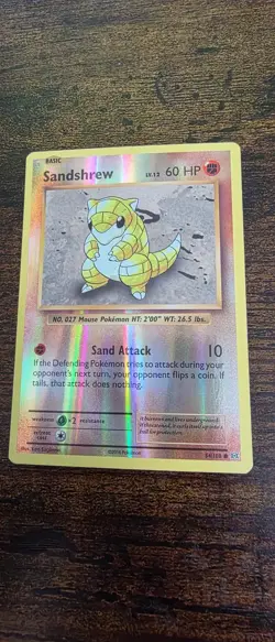 Sandshrew 54/108 Common Evolutions Pokemon Reverse Holo Near Mint - Image 1