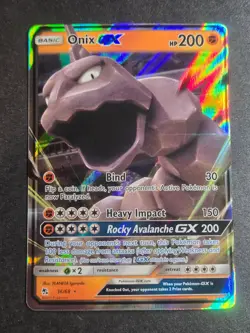 Onix GX 36/68 NM Hidden Fates Holo GX Rare Pokemon - Image 1