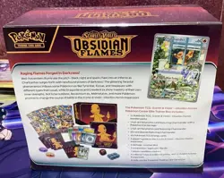 Pokemon Center Obsidian Flames elite trainer box ETB & NEW acrylic Case - Image 2