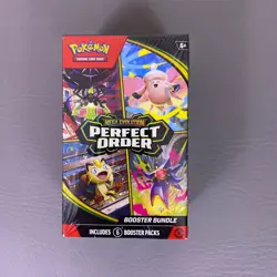Pokemon TCG Mega Evolution Perfect Order Booster Bundle 6 Packs Factory Sealed - Image 1