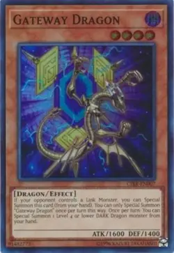 Gateway Dragon - CIBR-EN007 - Super Rare - Unlimited Edition - Moderately Played - Image 1