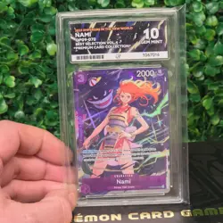 One piece Nami OP09-070 SP Ace Grading 10 Subgrades All 10 Graded - Image 1