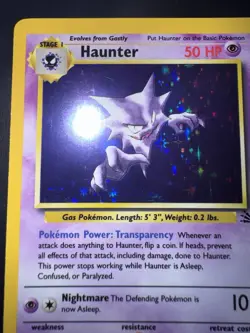 Pokemon Card english Holo Haunter 6/62 Fossil Wizards 1999 Excellent - Image 4