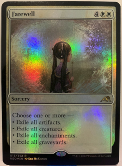mtg magic farewell FOIL promo ENGLISH adieu kamigawa neon dynasty white sorcery - Image 1
