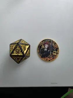 Magic The Gathering Promo Strixhaven Jeska's Will Shiro Yayoi Collectible Coin - Image 2