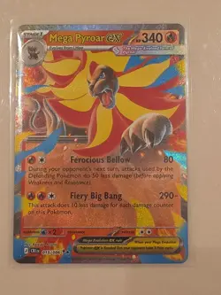 Mega Pyroar ex 15/86 Double Rare Pokemon Chaos Rising ME04 NM - Image 1