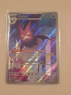 Pokemon TCG: Crobat (Illustration Rare) - 93/86 - ME: Chaos Rising - NM - Image 1