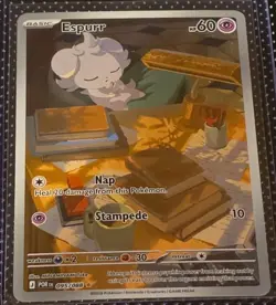 ESPURR 95/88 Pokemon Holographic Illustration Rare Perfect Order NM - Image 1
