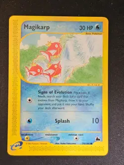 Pokemon TCG Magikarp 75 Skyridge Mint Near Mint (non-holo) - Image 1
