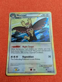 Pokemon Noctowl HGSS06 Hgss 2010 Black Star Promo Holo HP - Image 1