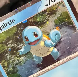 Pokemon Squirtle Black Star Promo SVP 048 Cosmos Holo SWIRL!! NM - Image 1