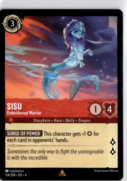 Rare Disney Lorcana Card Sisu Emboldened Warrior Ursula’s Return 124/204 - Image 1