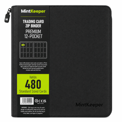 MintKeeper 480 Trading Card Binder 12 Pocket Zip Album + 400 Penny Sleeves TCG - Image 4