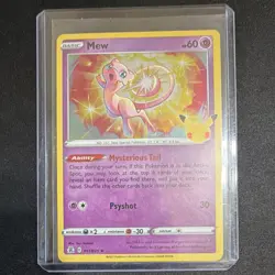 The Pokemon Company Mew 011/025 Celebrations Black Star Promo Basic 60 HP - Image 1