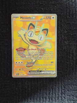 Meowth ex #107 Pokemon Perfect Order Ultra Rare - Image 1