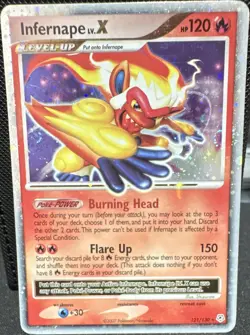 The Pokemon Company Infernape LV.X 121/130 Diamond & Pearl Holo EN Ultra Rare H… - Image 1