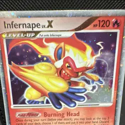 The Pokemon Company Infernape LV.X 121/130 Diamond & Pearl Holo EN Ultra Rare H… - Image 2