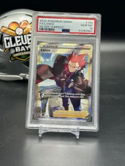 Lance 192 Full Art Trainer SWSH Silver Tempest Pokemon 2022 PSA 10 (CBMH) - Image 1