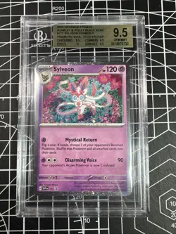 2025 POKEMON SVP EN-SV BLACK STAR PROMO #172 SYLVEON PSA 10 - Image 1