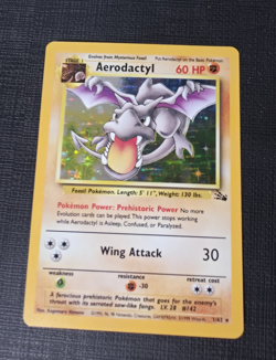 Pokemon TCG Aerodactyl 1/62 Fossil Holo Rare - Image 1