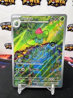 Pokemon TCG Ivysaur 167/165 Scarlet & Violet 151 Illustration Rare Holo NM - Image 1