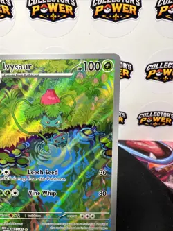 Pokemon TCG Ivysaur 167/165 Scarlet & Violet 151 Illustration Rare Holo NM - Image 5