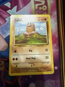 Diglett 47/102 Base Set Unlimited Pokemon LP - Image 1