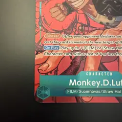 MONKEY.D.LUFFY - OP02-041 - One Piece Paramount War - Rare - Alternate Art - Image 4