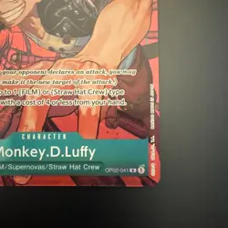 MONKEY.D.LUFFY - OP02-041 - One Piece Paramount War - Rare - Alternate Art - Image 5