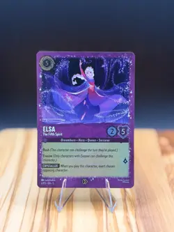 Disney Lorcana Exclusive Purple Holo Promo Card- Elsa - The Fifth Spirit (6/P3) - Image 1