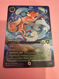 Disney Lorcana Tod-Knows All the Tricks Foil Card 230/204 Fox and the Hound - Image 1