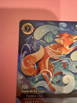 Disney Lorcana Tod-Knows All the Tricks Foil Card 230/204 Fox and the Hound - Image 4