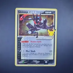 Pokemon Greninja Gold Star SWSH144 Black Star Promo Card Celebrations 25th Anniv - Image 1