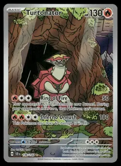 Pokemon Cards Turtonator 146/142 Stellar Crown Illustration Rare NM - Image 1