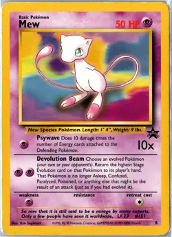 Pokemon Card - Mew Wizards Black Star Promos 8 1999 Promo Moderately Played - Image 1