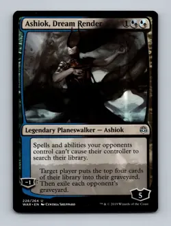 Ashiok, Dream Render War of the Spark Non-Foil MTG NM - Image 1