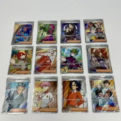 Pokemon Trainer Full Art Lot X12 Mela Atticus Brassius Paldean Student NM - Image 1