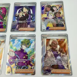 Pokemon Trainer Full Art Lot X12 Mela Atticus Brassius Paldean Student NM - Image 3