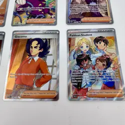 Pokemon Trainer Full Art Lot X12 Mela Atticus Brassius Paldean Student NM - Image 4