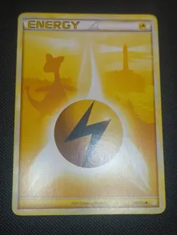 Pokemon TCG Ampharos Lightning Energy 118/123 HGSS HeartGold SoulSilver Base Set - Image 1